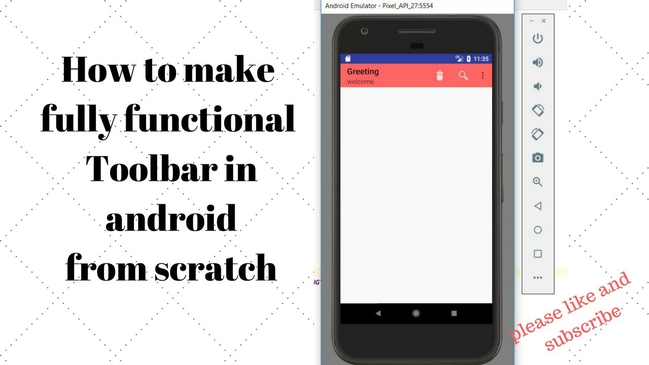 1280x720 How To Use Toolbar In Android As Actionbar With Icon And Search