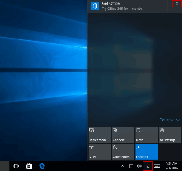 600x563 Clear Notifications In Action Center On Windows
