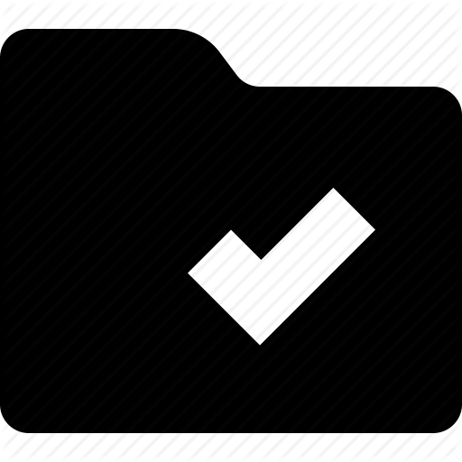 512x512 Action, Check, Document, Folder Icon