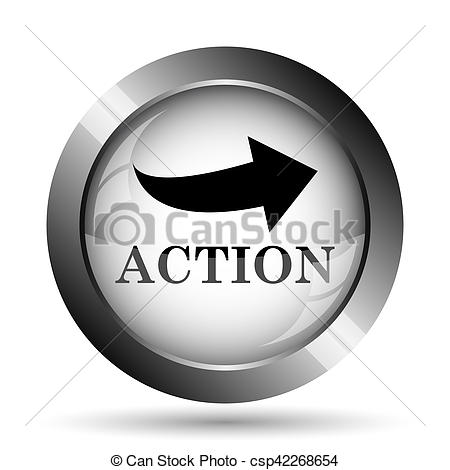 450x470 Action Icon Action Website Button On White Background Stock