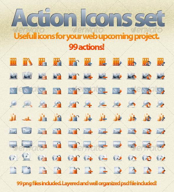 Action Icons From Graphicriver 590x650 Action Icons From Graphicriver