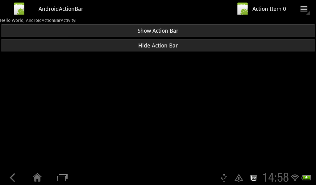Android Er Show Action Item With Icon And Text 1024x600 Android Er Show Action Item With Icon And Text