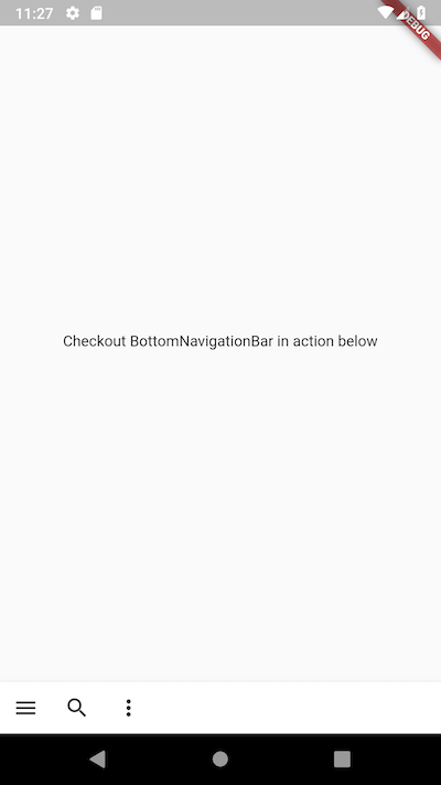 Techlog Bottomnavigationbar With Menu, Search And Overflow 400x711 Techlog Bottomnavigationbar With Menu, Search And Overflow