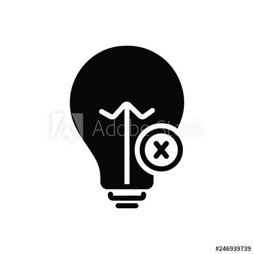 500x500 Black Solid Icon For In Activate