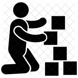 256x256 Sensorial Activity Icon Of Glyph Style