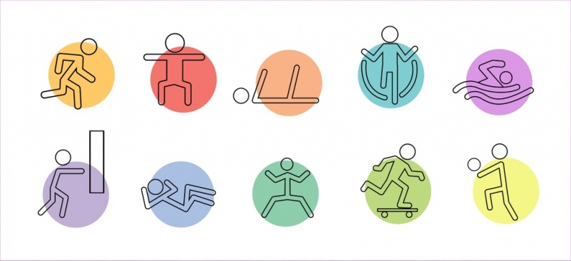 800x366 Sport Activity Icon Free Vector Download