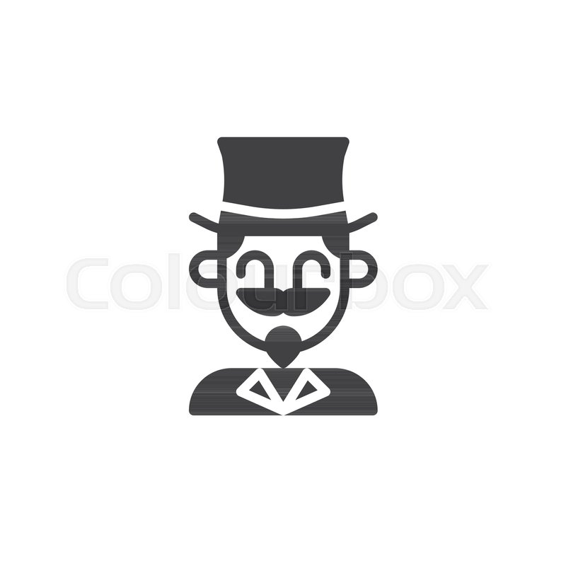 800x800 Magician Circus Actor Icon Vector, Stock Vector Colourbox