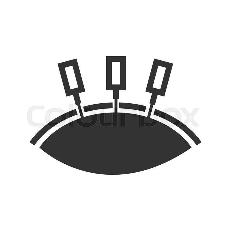 800x800 Bold Icon Getting An Acupuncture Icon Stock Vector Colourbox