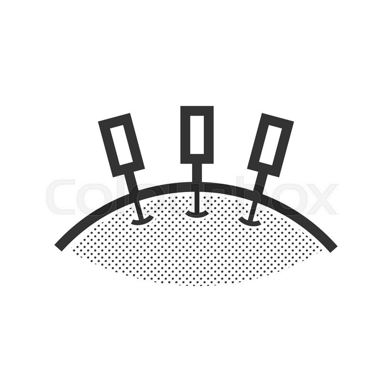 800x800 Getting An Acupuncture Icon Stock Vector Colourbox