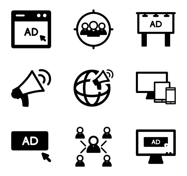 Advertising Icon Packs 600x564 Advertising Icon Packs
