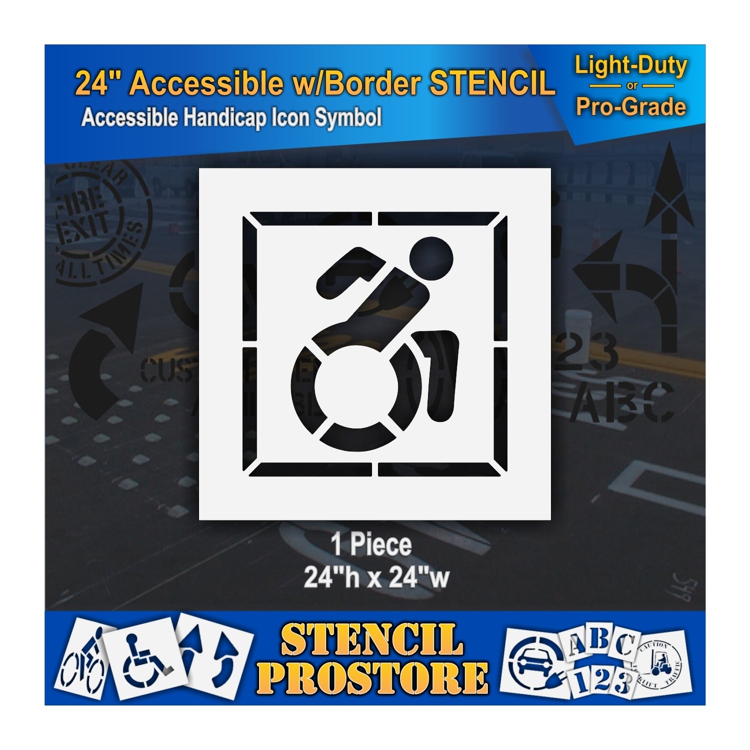 Parking Lot Stencils 1500x1500 Parking Lot Stencils