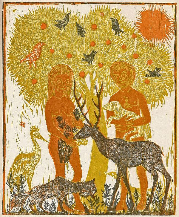 600x726 Adam Eve In The Garden Of Eden Religious Art In Art