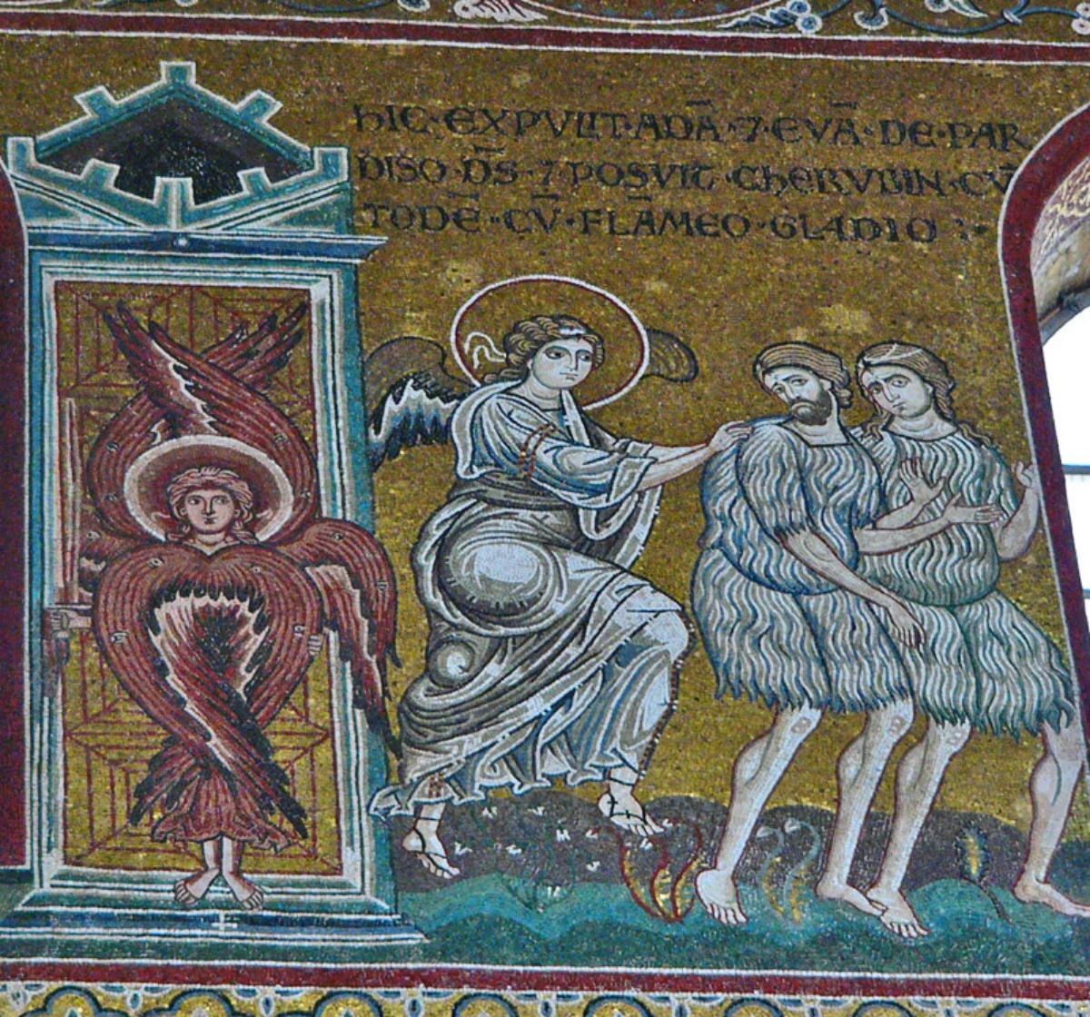 1200x1120 Posts Icon Adam Eve Expulsion Paradise St Nektarios Orthodox