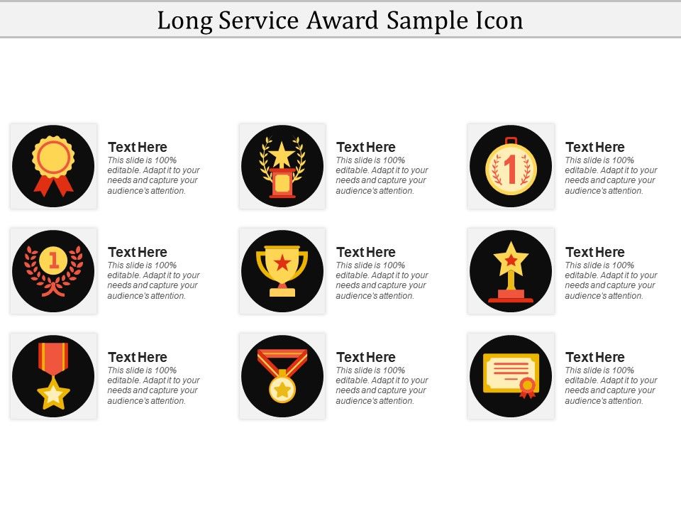 960x720 Long Service Award Sample Icon Presentation Powerpoint Images