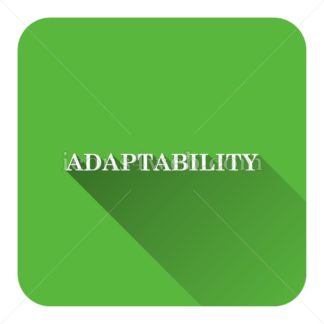 324x324 Adaptability Flat Icon With Long Shadow Vector