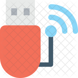 256x256 Wifi Adapter Icon Of Flat Style