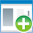 128x128 Application Add Icon Blue Bits Iconset Icojam