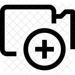 256x256 Add Video Camera Icon Of Line Style