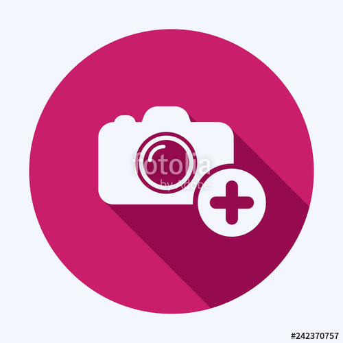500x500 New Photo Icon Camera Icon With Add Sign Camera Icon And New
