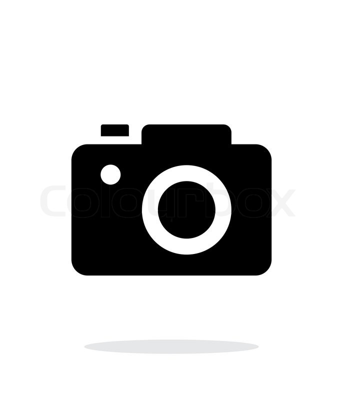 686x800 Slr Camera Simple Icon On White Stock Vector Colourbox