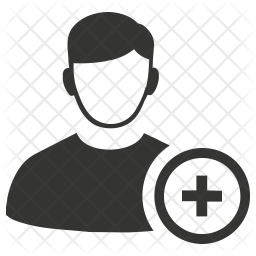 256x256 Add Friend Icon Of Glyph Style