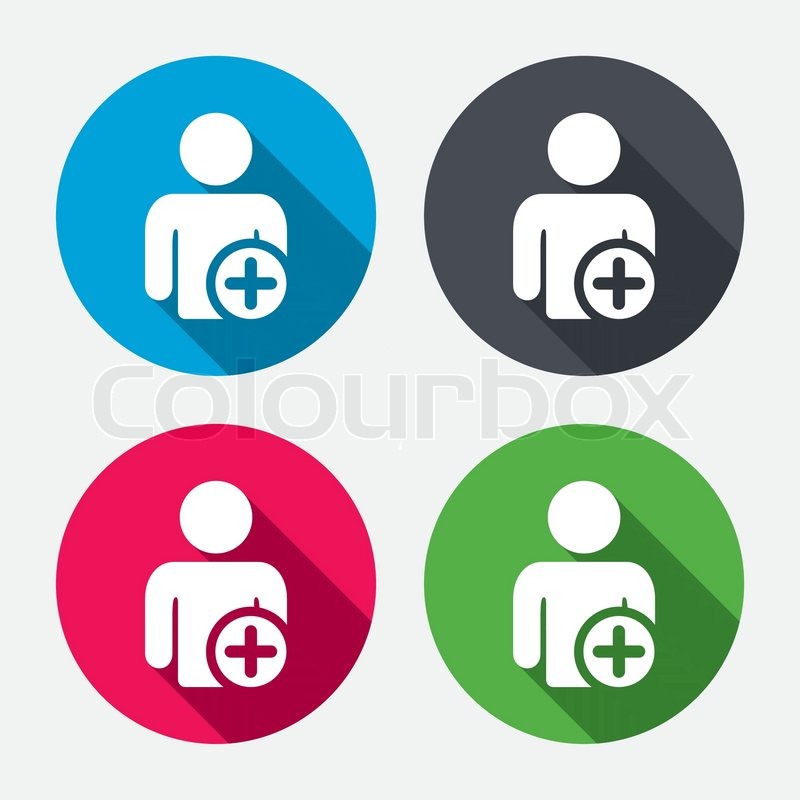 800x800 Add User Sign Icon Add Friend Symbol Stock Vector Colourbox