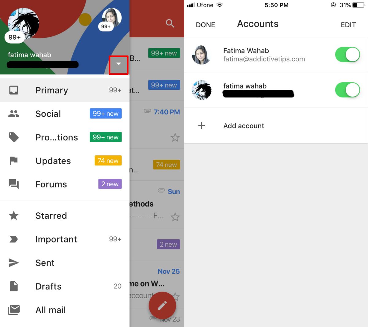 1200x1067 How To Add A Third Party Or Imap Email To Gmail On Ios