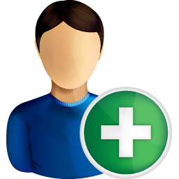 256x256 User Add Icon Shine Set Add New User, Add User
