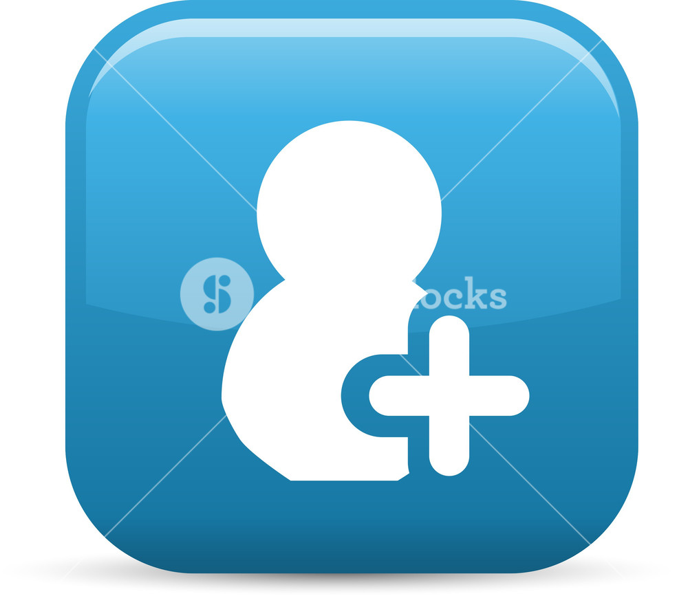 1000x867 Add New Person Elements Glossy Icon Royalty Free Stock Image