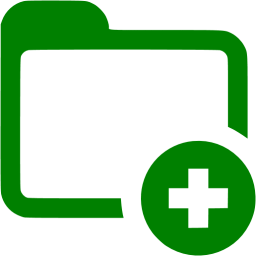 256x256 Green Add Folder Icon