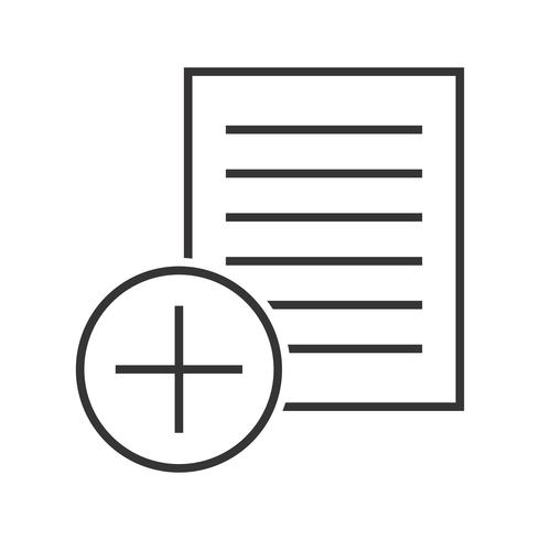 490x490 Add Notes Line Black Icon