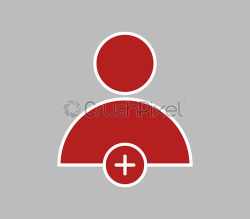 500x438 Add People Icon, Stock Vector Crushpixel