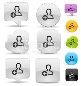 281x300 Add People Icon Set Stock Vectors