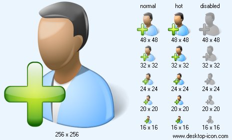 464x280 Add User Icon Image Desktop People Icons