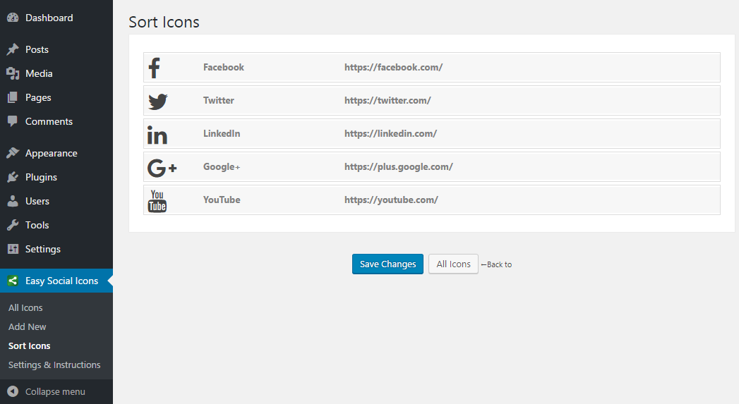 1047x573 Easy Social Icons Wordpress Plugin