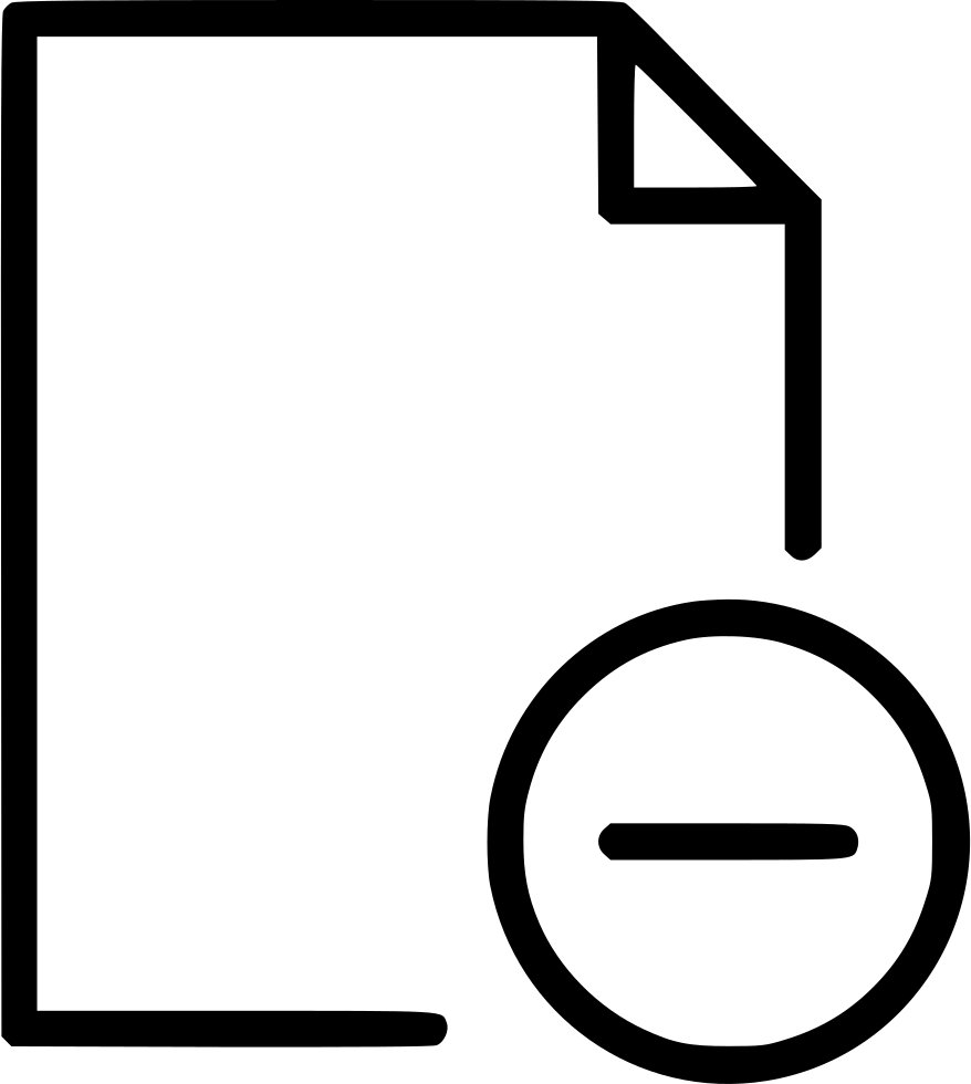 878x980 Delete Remove Add Document Paper