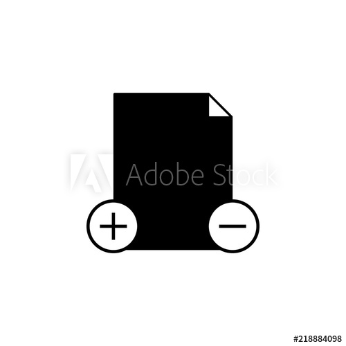500x500 Add And Remove Document Icon Element Of Simple Icon Premium