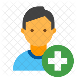 256x256 Add User Icon Of Flat Style