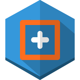 256x256 Addition Icon Long Shadow Polygon Iconset Graphicloads