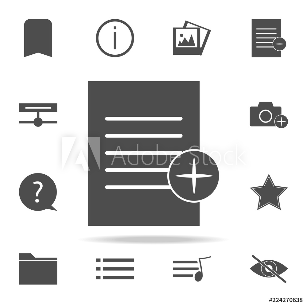 1000x1000 Photo Art Print Paper With The Sign Of Addition Icon Europosters