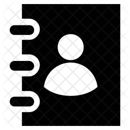 256x256 Address Book Icon Of Glyph Style