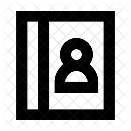 256x256 Address Book Icon Of Line Style