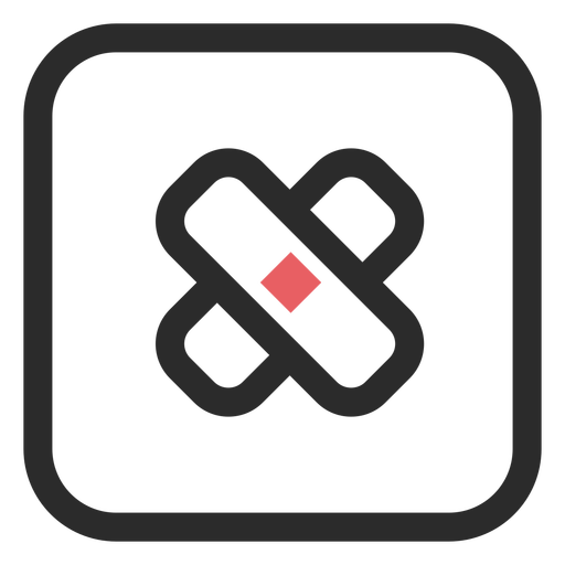 512x512 Adhesive Bandage Colored Stroke Icon