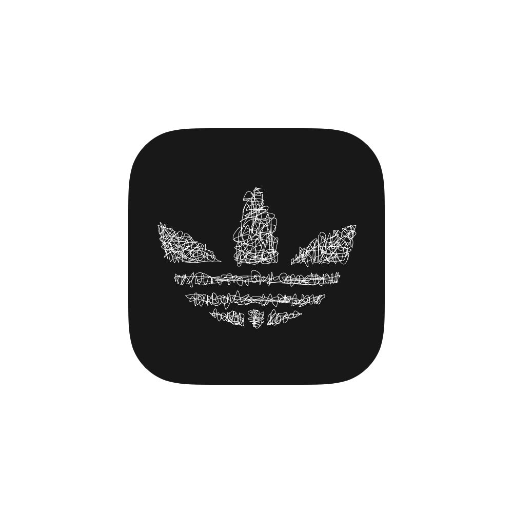 1000x1000 Adidas Icon App Design Iapp Design Dog Tags, App Design, App Icon