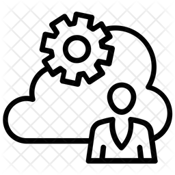 256x256 Cloud Admn Of Line Style