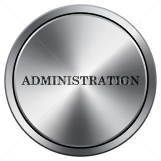 324x324 Administration Icon Round Icon Imitating Metal