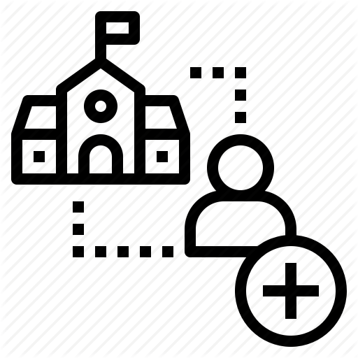512x512 Add, Admission, Application, Enrollment, School Icon