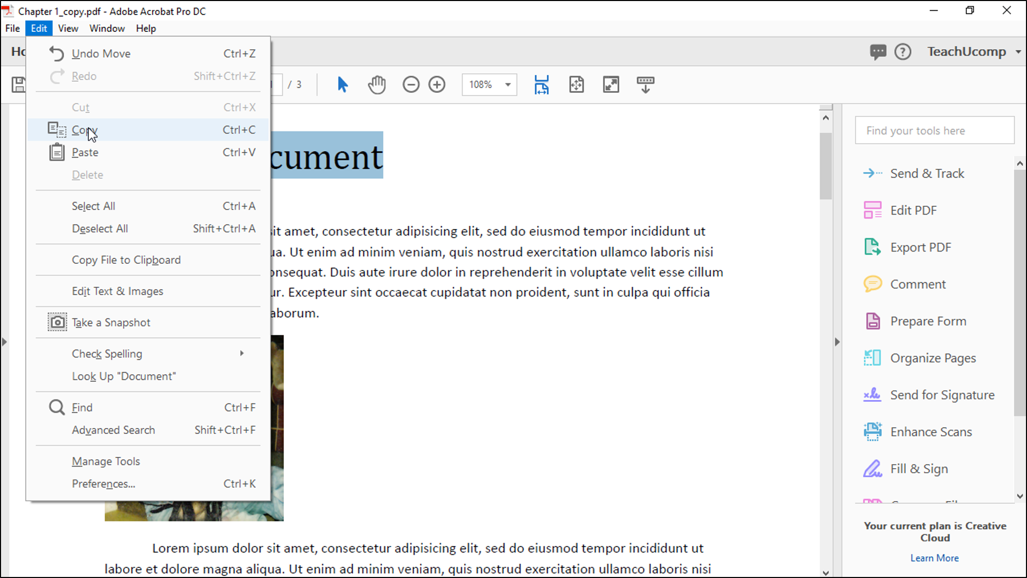 2000x1126 Select And Copy Text And Graphics In Acrobat Instructions