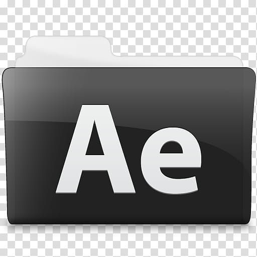 512x512 Black N White, Adobe After Effects Folder Icon Transparent