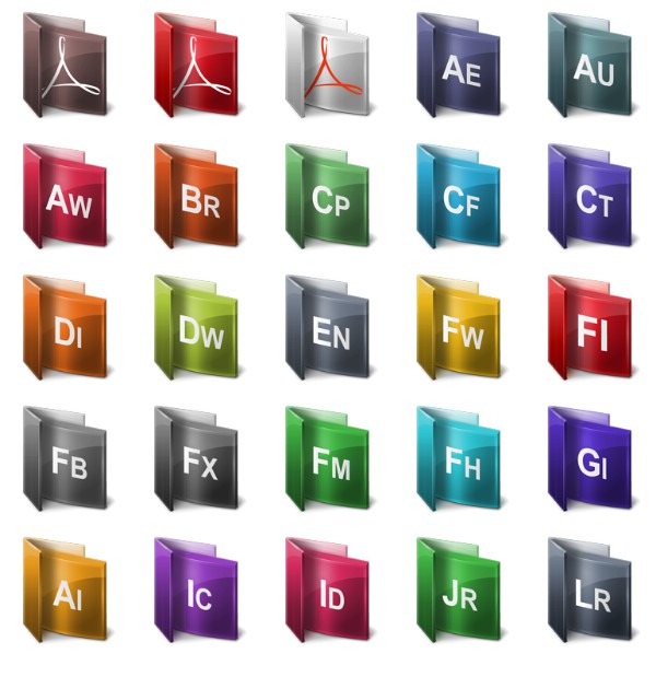 600x619 Adobe Folders Icons Free Icon Packs Ui Download